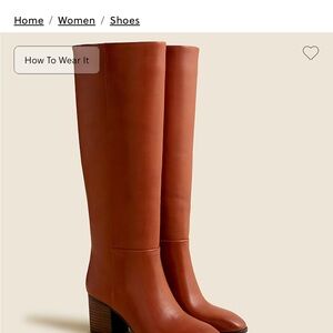 Jcrew Sadie high shaft leather boots